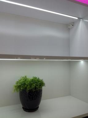 Шкаф бар с LED подсветкой для кухни