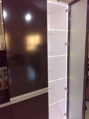 Шкаф бар с LED подсветкой для кухни