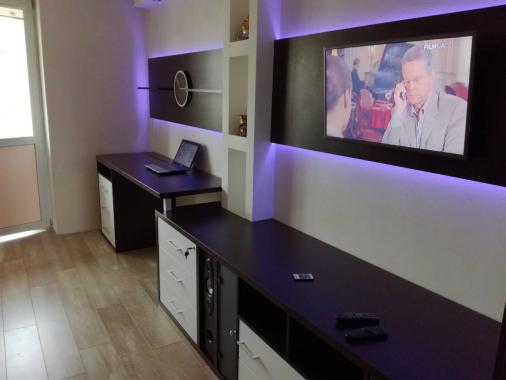 Стенка в гостиную комнату с LED подсветкой